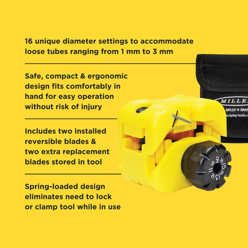 Miller MSAT 16 Midspan Fiber Access Tool with Pouch for Working Technicians, Electricians, and Installers, Safe Cable Tool, 3.2-Ounce Easily Portable Wire Stripper - Image 5